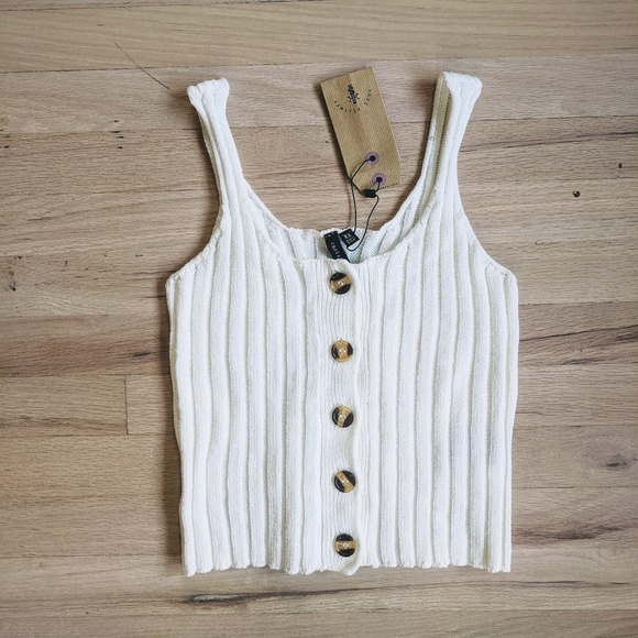 knot sisters Tops - NWT Knot Sisters Button Knit Tank